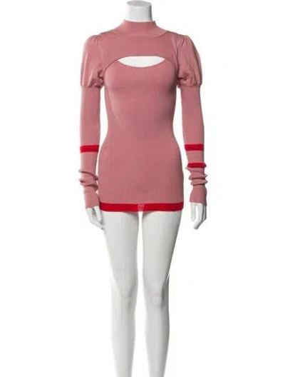 Pre-owned Maggie Marilyn Merino Wool Mini Dress In Pink