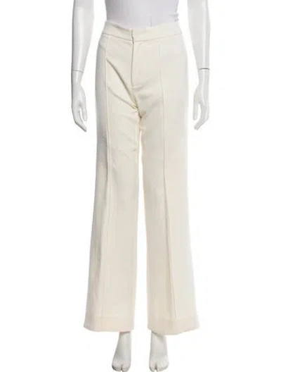 Pre-owned Maggie Marilyn Merino Wool Wide Leg Pants In Neutral