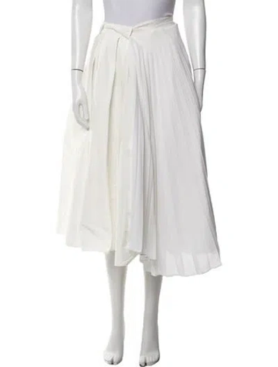 Pre-owned Maggie Marilyn Midi Length Skirt In White