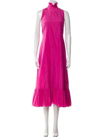 Pre-owned Maggie Marilyn Mock Neck Long Dress In Pink