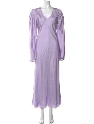 Pre-owned Maggie Marilyn Silk Long Dress In Purple