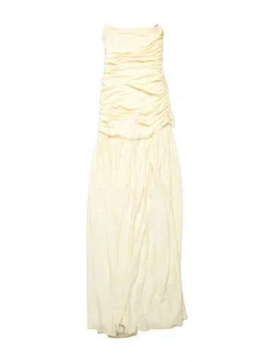 Pre-owned Maggie Marilyn Strapless Long Dress In Yellow