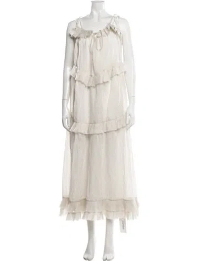 Pre-owned Maggie Marilyn Striped Long Dress In Yellow