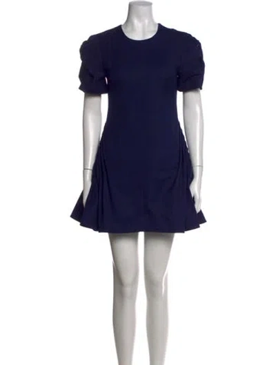 Pre-owned Maggie Marilyn Wool Mini Dress In Blue