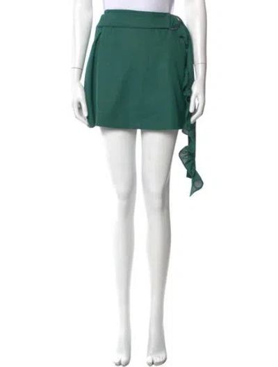 Pre-owned Maggie Marilyn Wool Mini Skirt In Green