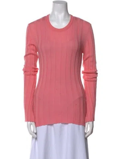 Pre-owned Maggie Marilyn Wool Scoop Neck Sweater In Pink