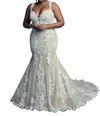 Maggie Sottero Abbie Lynette Wedding Dress In Ivory Over Nude In Multi