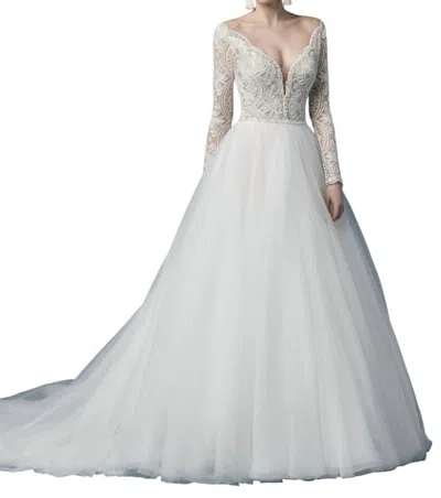 Maggie Sottero Mallory Dawn Wedding Dress In Ivory/nude In Multi