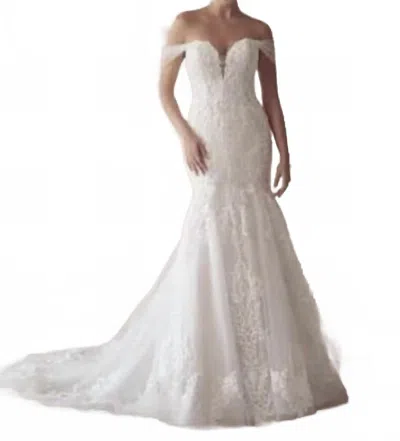 Maggie Sottero Strapless Wedding Gown In Ivory In White