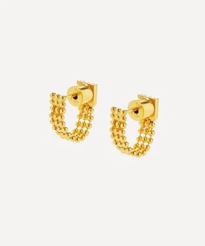 Maggoosh 10ct Gold Chain Hoop Earrings