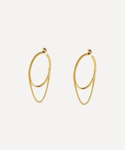 Maggoosh 10ct Gold Twinkler Large Hoops