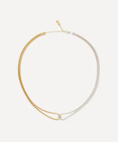 Maggoosh 18ct Gold-plated Silver Mixed Harmonia Chain Necklace