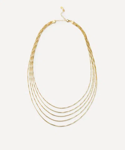 Maggoosh Gold-plated Currents Chain Necklace