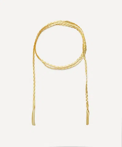 Maggoosh Gold-plated Liquid Braid Scarf Necklace