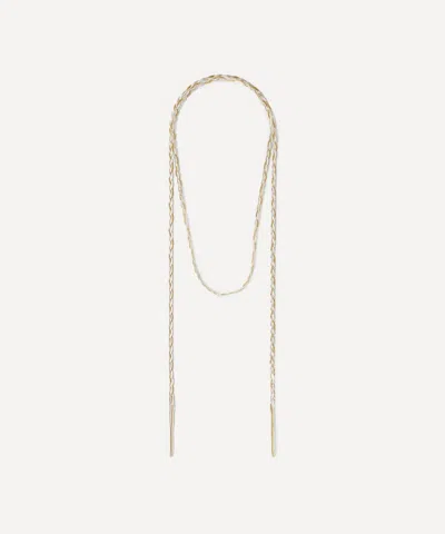 Maggoosh Gold-plated Liquid Braid Scarf Necklace