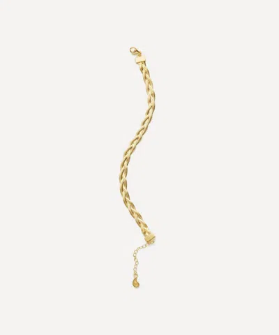 Maggoosh Gold-plated Liquid Braid Slim Bracelet