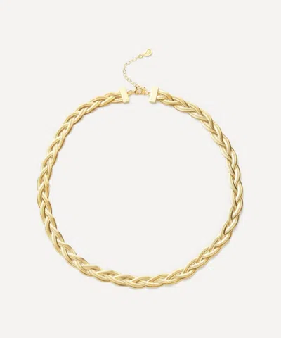 Maggoosh Gold-plated Liquid Braid Thick Necklace