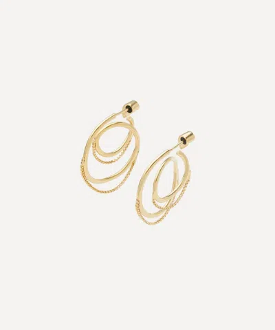 Maggoosh Gold-plated Spiral Hoop Earrings
