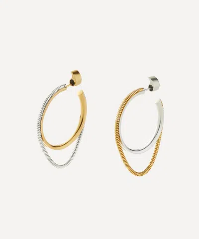 Maggoosh Mixed Metal Twinkler Small Hoops