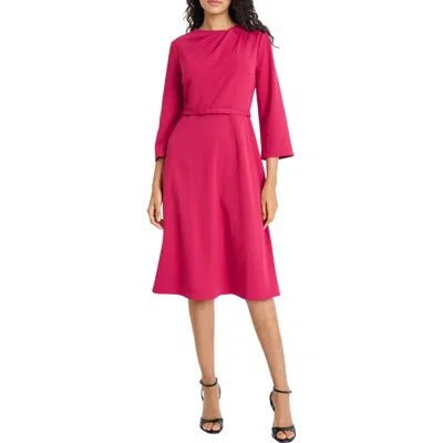 Maggy London Bow Twist Sheath Dress In Brown