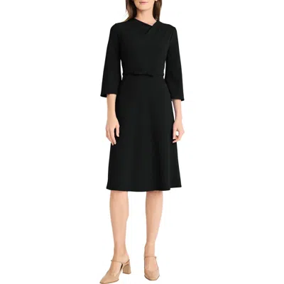 Maggy London Bow Twist Sheath Dress In Black
