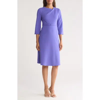 Maggy London Bow Twist Sheath Dress In Purple Opulence