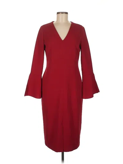 Pre-owned Maggy London Cocktail Dress In Burgundy