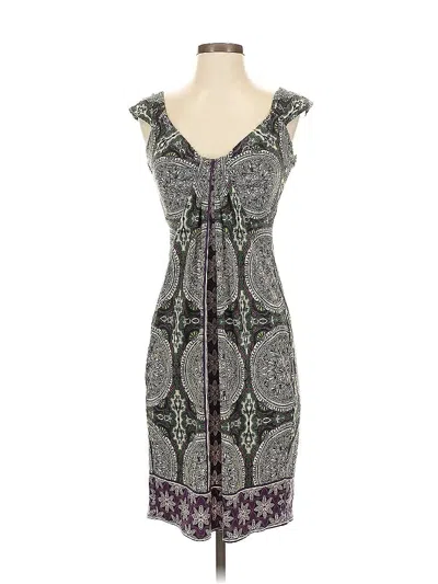 Pre-owned Maggy London Cocktail Dress In Gray