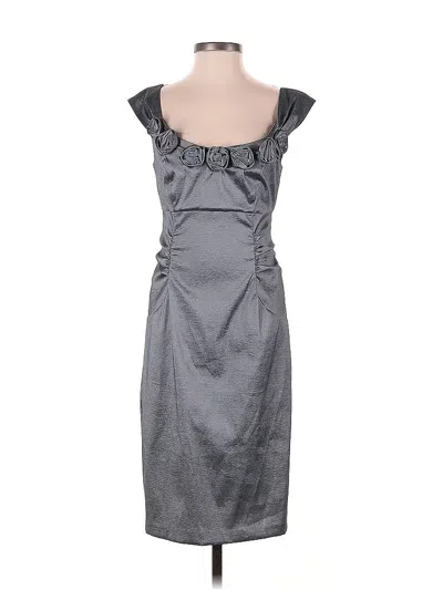 Pre-owned Maggy London Cocktail Dress In Gray