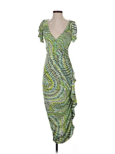 Pre-owned Maggy London Cocktail Dress In Green