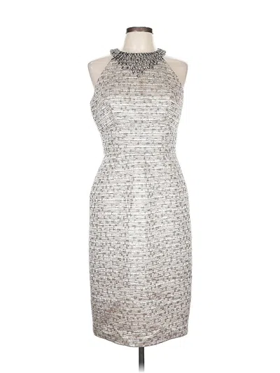 Pre-owned Maggy London Cocktail Dress In Silver