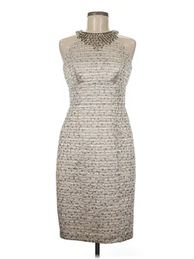 Pre-owned Maggy London Cocktail Dress In Silver