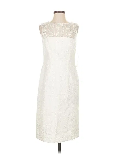 Pre-owned Maggy London Cocktail Dress In White