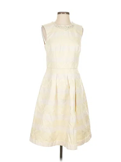 Pre-owned Maggy London Cocktail Dress In White