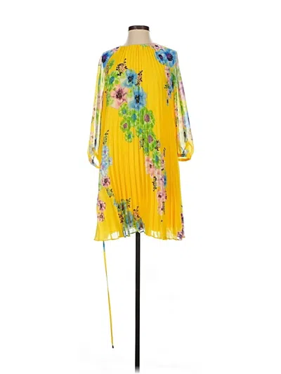Pre-owned Maggy London Cocktail Dress In Yellow