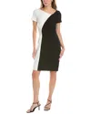 Maggy London Colorblocked Sheath Dress In Black