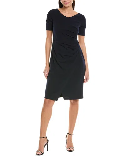 Maggy London Draped Mini Dress In Blue