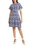 Maggy London Embroidered Flare Dress