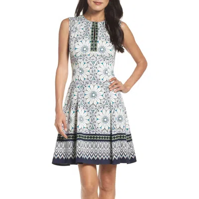 Maggy London Fit & Flare Dress In Multi
