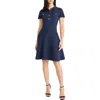 Maggy London Fit & Flare Sweater Minidress In Blue
