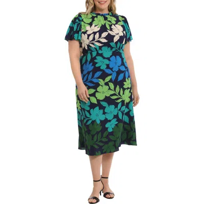 Maggy London Floral Midi Dress