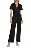 MAGGY LONDON FLUTTER SLEEVE JUMPSUIT