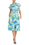 Maggy London Midi Dress In Multi