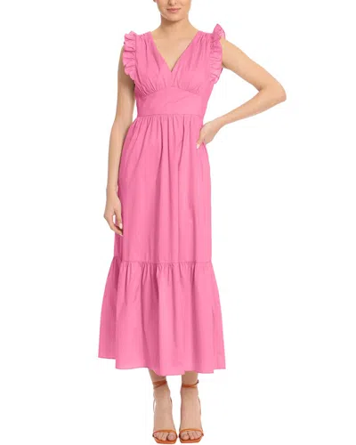 Maggy London Maxi Dress In Pink Flambe