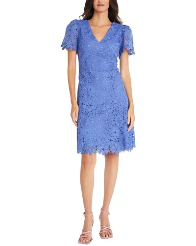 Maggy London Midi Dress In Indigo,baja Blue