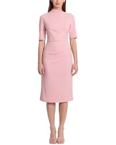 Maggy London Midi Dress In Shell Pink