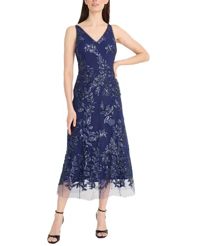 Maggy London Midi Dress In Blue