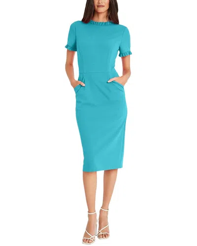 Maggy London Midi Dress In Blue