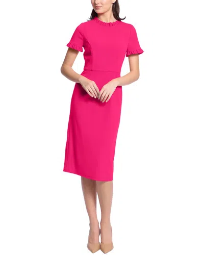Maggy London Midi Dress In Pink