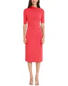 Maggy London Midi Dress In Red